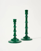 Bougeoir en laque vert et rouge pour décor de fête décor de cérémonie Style élégant Article nécessaire pour décorer pendant un moment spécial