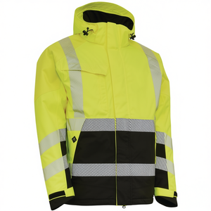 Chaqueta de Invierno de Alta Visibilidad ELKA RAINWEAR VISIBLE XTREME en Amarillo/Negro, Sudadera con Capucha y Sudadera Promocionales - Product Image 2