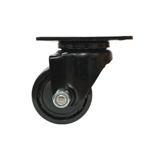 Roulette à roulement à billes pivotante en nylon MC noir robuste de 3 pouces - Product Image 1