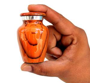 Urnes de crémation en métal de qualité supérieure de style européen pour cendres humaines et animales Petites tailles pour les funérailles et le stockage - Product Image 2