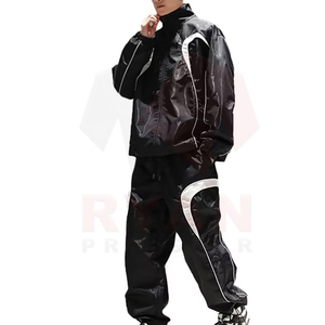 ชุดวอร์มลำลองผู้ชายสำหรับฤดูหนาว ผ้าพรีเมียม คอตั้ง เนื้อผ้านุ่ม ระบายอากาศได้ดี พิมพ์ลาย พร้อมปักโลโก้ตามสั่ง - Product Image 2