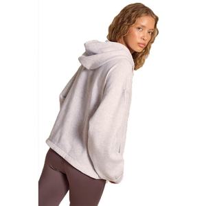 Sweat à capuche zippé tricoté pour femme, coupe ample, imprimé, manches longues, polaire chaude, anti-boulochage, pour hiver et automne, style décontracté - Product Image 5