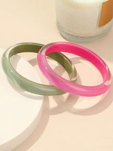 Todos los días joyería resina acrílico pulsera brazalete exagerado deslumbrante Multicolor ancho Irregular cuadrado acrílico pulseras - Product Image 2