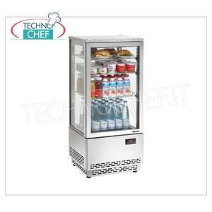 Réfrigérateur électrique Technochef 78 litres à 1 porte ventilée avec affichage de la température des boissons (plage de température +4/+12°C) Modèle MN78 - Product Image 1
