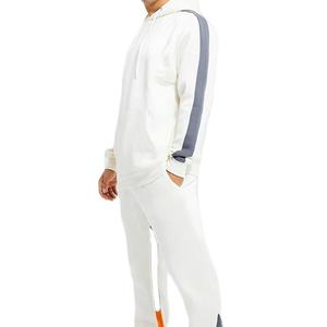 Nuevo estilo de ropa de calle para hombre, chándal acampanado ajustado, 100% de algodón, talla adulta, 2 uds., conjunto de logotipo personalizado, transpirable, estampado sólido - Product Image 1