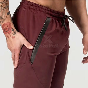 Shorts de sport décontractés unis pour hommes en tissu toile respirant, idéaux pour les académies sportives, les équipes universitaires et les événements d'entreprise (vente en gros) - Product Image 2