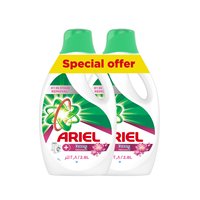 Ariel Automatic Lessive Liquide Gel Downy Numéro 1 en Élimination des Taches avec 48 Heures de Fraîcheur 2 X 2,8 Litres