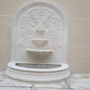 Fuente de pared de cara de león de mármol de lujo elegante para interiores o exteriores, Relieves de piedra en relieve para pared elegante, propósito decorativo - Product Image 2