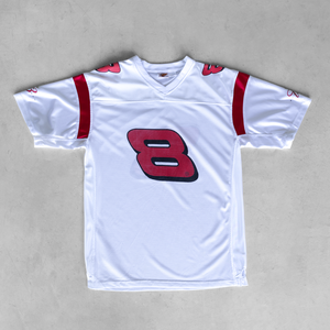 Camiseta de fútbol americano retro de malla personalizada al por mayor, 100% poliéster, totalmente sublimada, de secado rápido, corta y extragrande - Product Image 1