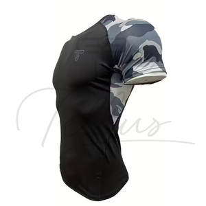 เสื้อยืดแขนยาวฟิตเนสผู้ชาย แห้งเร็ว ระบายอากาศดี สำหรับออกกำลังกาย เพาะกาย กระชับรูปร่าง ผ้ายืด/โพลีเอสเตอร์ 220 กรัม - Product Image 3