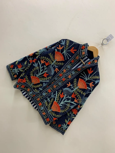 Chaqueta corta de invierno Suzani vintage de terciopelo hecha a mano | Chaqueta Bohemia | Chaqueta de bombardero | Abrigo cálido de invierno - Product Image 2