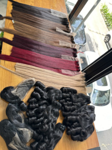 Prix d'usine Extensions de cheveux humains Remy bouclés vietnamiens, double trame, vierges en vrac, toutes couleurs - Product Image 6