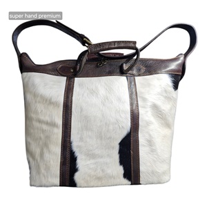 Genuine Leather <b>Foldable</b> Fashion Lightweight High Quality Duffel <b>Bag</b> <b>Travel</b> Tote Zipper Shoulder Large Capacity Sports - Product Image 1