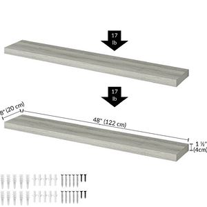 Étagères murales flottantes en bois gris traditionnel étagère de rangement murale pour la maison hôtels salon cuisine décor fabriqué en inde - Product Image 4