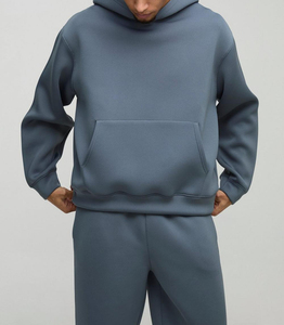 Conjunto Deportivo Personalizado para Hombre, Invierno, Grueso, con Capucha, Corte Regular, Dos Piezas, Informal, Atlético, Gimnasio, 100% Algodón, Entrenamiento - Product Image 3