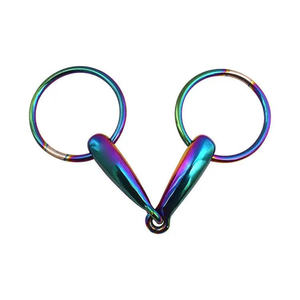 High Quality Customized Logo Western <b>Stable</b> Bits Stainless Steel Titanium Eggbutt Bit with Oval Link for <b>Horse</b> Equestrian Care - Product Image 2