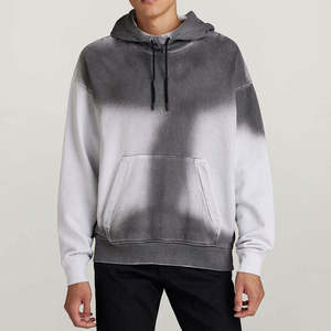 Nouveaux sweats à capuche tendance pour hommes grande taille, délavés au soleil, 100% coton, décontractés, surdimensionnés, lourds, à capuche pour hommes - Product Image 2