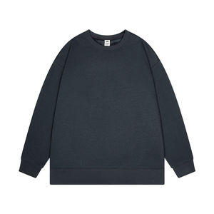 Meilleure qualité coton unisexe surdimensionné blanc grande taille col rond femmes sweat brodé personnalisé hommes sweat unisexe - Product Image 6