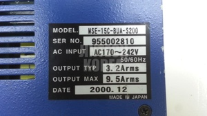 7803) [<b>USED</b>] MSE-15C-BUA-S200 - Product Image 4