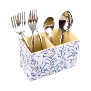 Cubiertos de madera marrón de alta calidad Diseño de tendencia con la mejor calidad Las mejores cajas de pañuelos de tenedor de cuchara en la India - Product Image 1