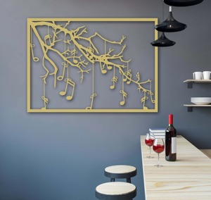 Décoration murale moderne artisanale en métal Sculpture en fer unique Tenture murale décorative élégante pour salon chambre bureau - Product Image 1