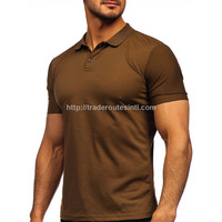Venta caliente Polo de color marrón oscuro Hombres y mujeres Algodón Hecho a bajo precio de fábrica