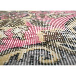 Tapis en laine verte vintage fait main, grand format, style bohème, motif rectangulaire abstrait pour entrée et couloir - Pae-1546 - Product Image 3