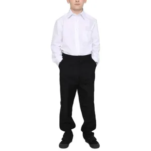 Toptan ilkokul üniformaları tasarım lise renkleri erkek beyaz gömlek etek takım elbise pantalonları üniforma