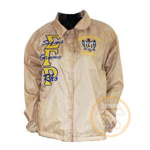 Chaqueta de Línea Bordada Personalizada de Sigma Gamma Rho, 100% Poliéster, Ropa Griega de Alta Calidad, Chaquetas Impermeables para Mujer - Product Image 3