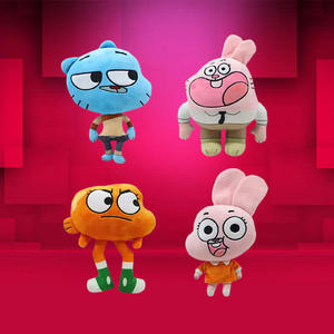 Peluche HECION <span class=keywords><strong>di</strong></span> Gumball, Personaggio <span class=keywords><strong>di</strong></span> Gumball, Bambola Morbida Ricamata, Oggetto da Collezione Anime - Product Image 1