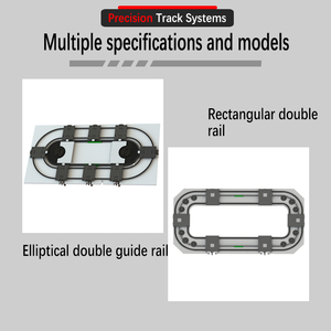 Lắp đặt ngang dây chuyền sản xuất tự động cho băng tải lưu thông hướng dẫn tròn với đường ray dẫn hướng đôi bên trong và bên ngoài - Product Image 5