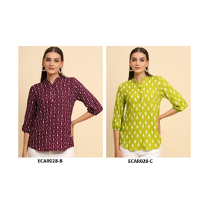 Kurti de luxe en coton rayonne indienne pour femmes, parfait pour les vêtements quotidiens et le confort élégant au prix d'usine - Product Image 1