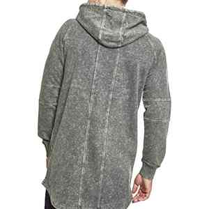 Premium Long Oversized Blank 370 Gramos Heavy Cotton Kangaroo Pocket Pullover Unisex Hombres Sudaderas con capucha personalizadas Fabricantes - Product Image 3