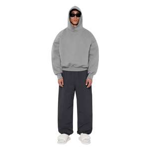 2025 personalizado al por mayor de peso pesado 3D en relieve de gran tamaño Drop Shoulder Hoodie de alta calidad de los hombres Boxy sudaderas Casual Hoodie - Product Image 2