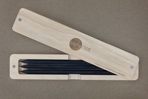 Ensemble de stylos cadeau de luxe de haute qualité en bambou fait à la main personnaliser stylo en bois avec logo gravé avec boîte en bois - Product Image 3