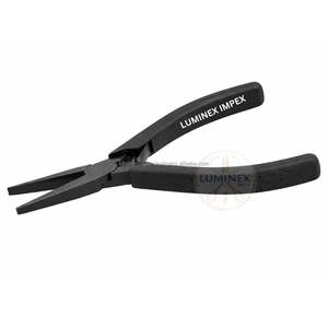 Alicates Profesionales de Acero Inoxidable de 130 mm con Punta Plana, Mandíbula Lisa, Herramienta de Precisión de Alta Calidad para Joyería y Trabajos de Bricolaje, Color Rojo - Product Image 5