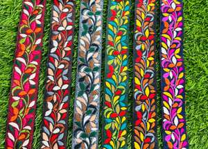 Tela de encaje jacquard premium con adornos florales para decoración de vestidos de novia, proveedor mayorista de textiles OEM. - Product Image 2