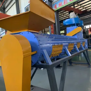 PET HDPE Plastic Bottle Label Remover Machine Customized Label Separator include Zig zag Air Classify System Round Flat Bottle