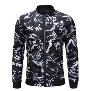 Chaqueta de bombardero de satén ligera de alta calidad, chaqueta de sublimación con cuello levantado y diseños de estilo callejero bordados personalizados - Product Image 1