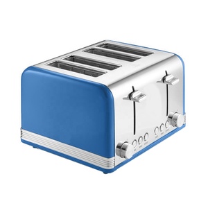 Tostadora eléctrica de acero inoxidable de 4 rebanadas para el hogar de diseño único con bandeja de migas extraíble y control de dorado variable - Product Image 3