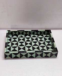 ถาดเสิร์ฟลายหินอ่อนโมเสคพร้อมเม็ดหอยมุกสไตล์โบฮีเมียนทันสมัยของขวัญตกแต่งบ้านแบบชนบท - Product Image 5