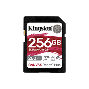 Kingston original Canvas React Plus V60 SD 256GB - Product Image 1