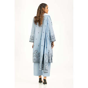 Conjunto de Traje para Mujer en Jacquard Azul Hielo, 3 Piezas, Ropa Elegante para Mujer - Product Image 2