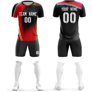 Maillot de football américain Ensembles d'équipes Uniformes Polyester vierge Maille américaine Ensemble et kits de football confortables Kit de football - Product Image 3