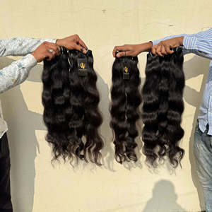 Double Drawn <b>Body</b> <b>Wave</b> Brazilian Curly Hair Bundles Indian Raw Straight to Loose Deep <b>Wave</b> Temple-Vendor Quality - Product Image 2