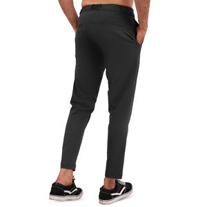 Pantalon de survêtement de golf pour hommes de qualité supérieure couleur noire bouton fermeture fermeture éclair braguette coupe ajustée Sport pantalon de golf avec poches - Product Image 2