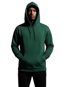 Sudadera con capucha de doble capa OEM Streetwear, estilo vintage, lavado ácido, dobladillo sin rematar, algodón, oversize, hip-hop, personalizada para hombre - Product Image 1