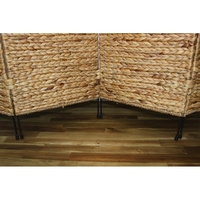 Paravent Art Déco Pliant Écologique en Jacinthe d'Eau Fait Main – Taille et Couleur Personnalisables, Origine Vietnam