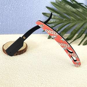 Nouveau rasoir de barbier pliable à lame droite, manche en métal, rasoir pliant, couteau à raser, outil de rasage, outil de coupe de cheveux et de barbe - Product Image 3