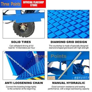 Platform pengangkat bongkar pasang truk, perata Dok ponsel truk tiga titik - Product Image 6